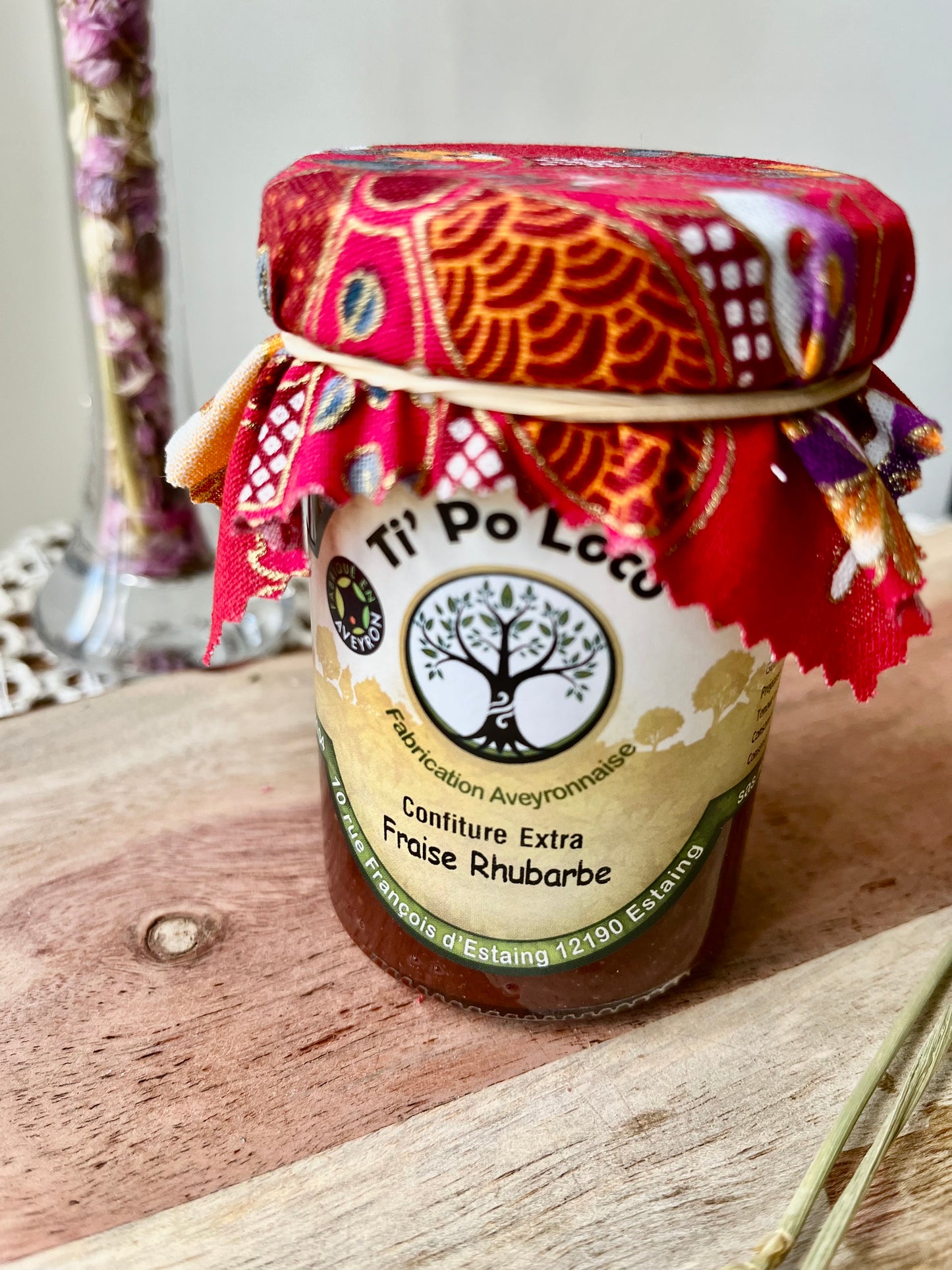 Confiture Extra Fraise Rhubarbe