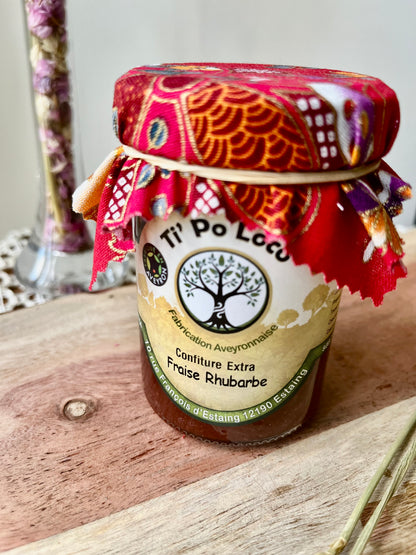 Confiture Extra Fraise Rhubarbe
