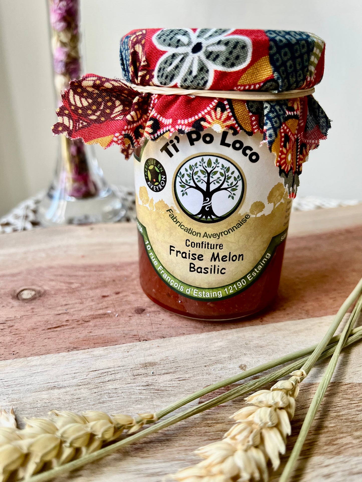Confiture Fraise Melon Basilic