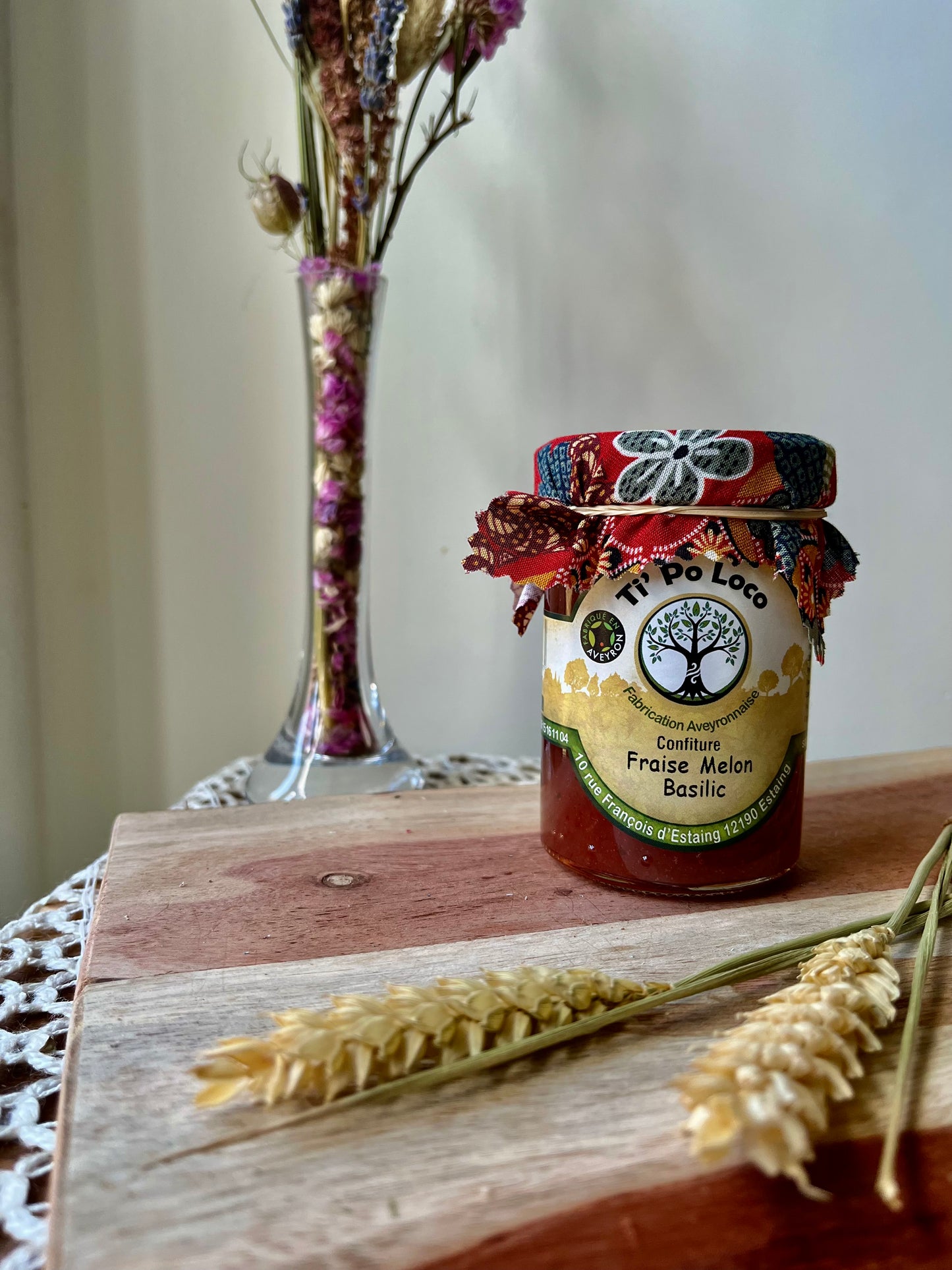 Confiture Fraise Melon Basilic