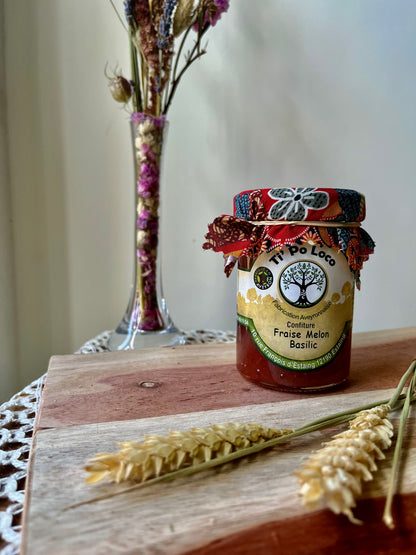 Confiture Fraise Melon Basilic