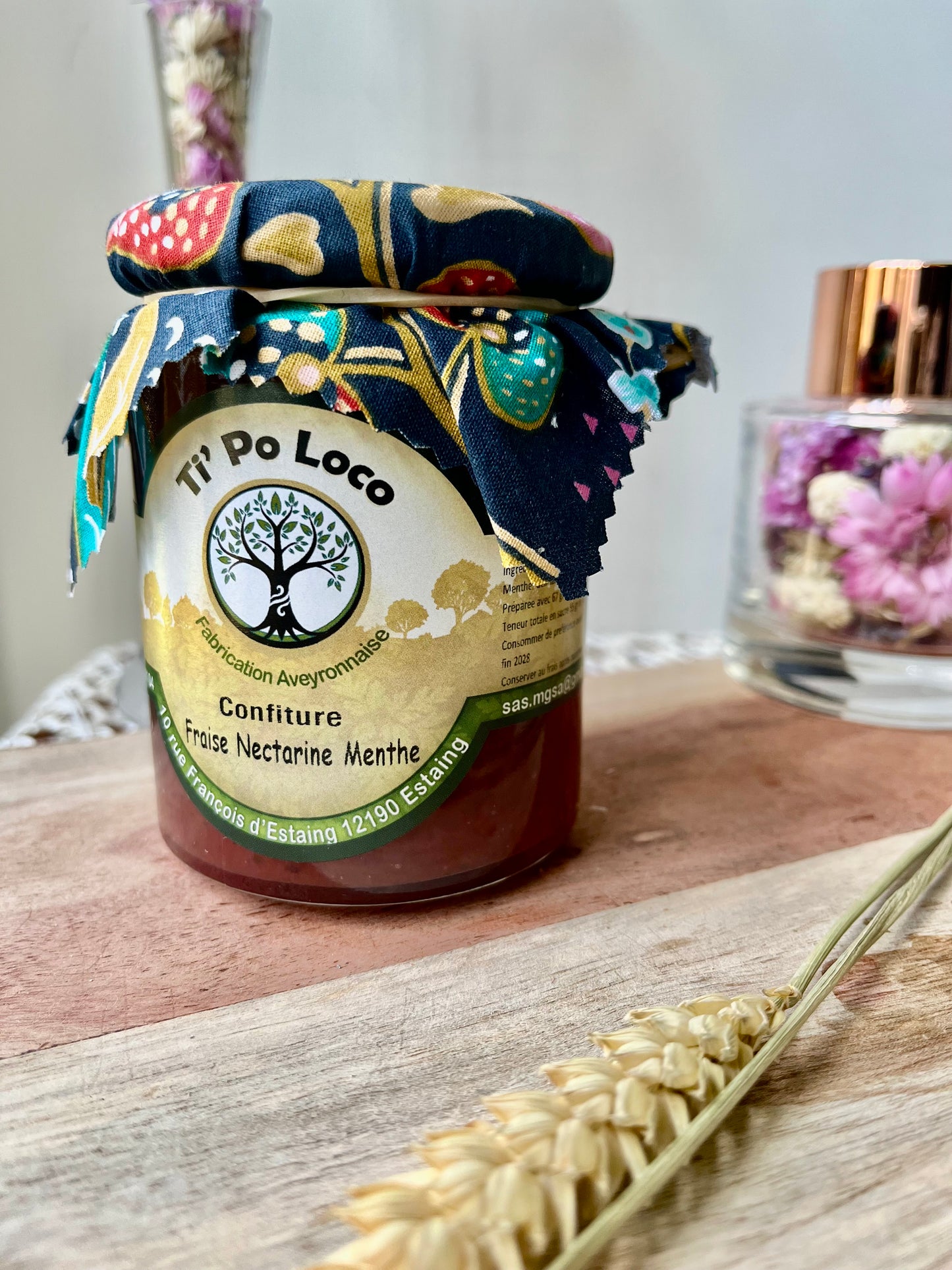 Confiture Extra Fraise Nectarine Menthe